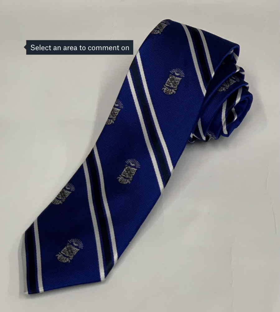 Phi Beta Sigma Blue Shield Necktie Linderal Design Company